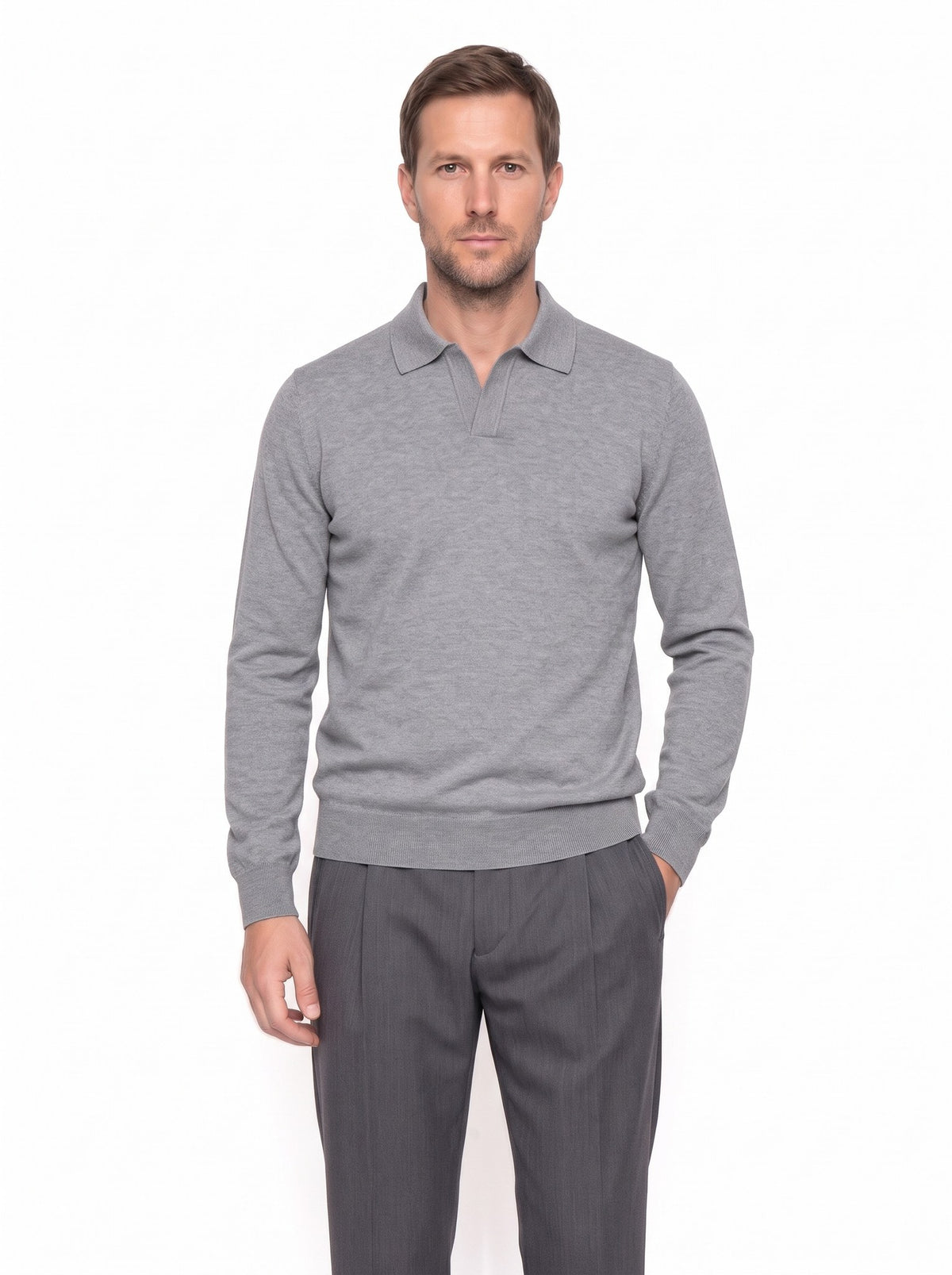 Gran Sasso - Maglia Polo In Lana