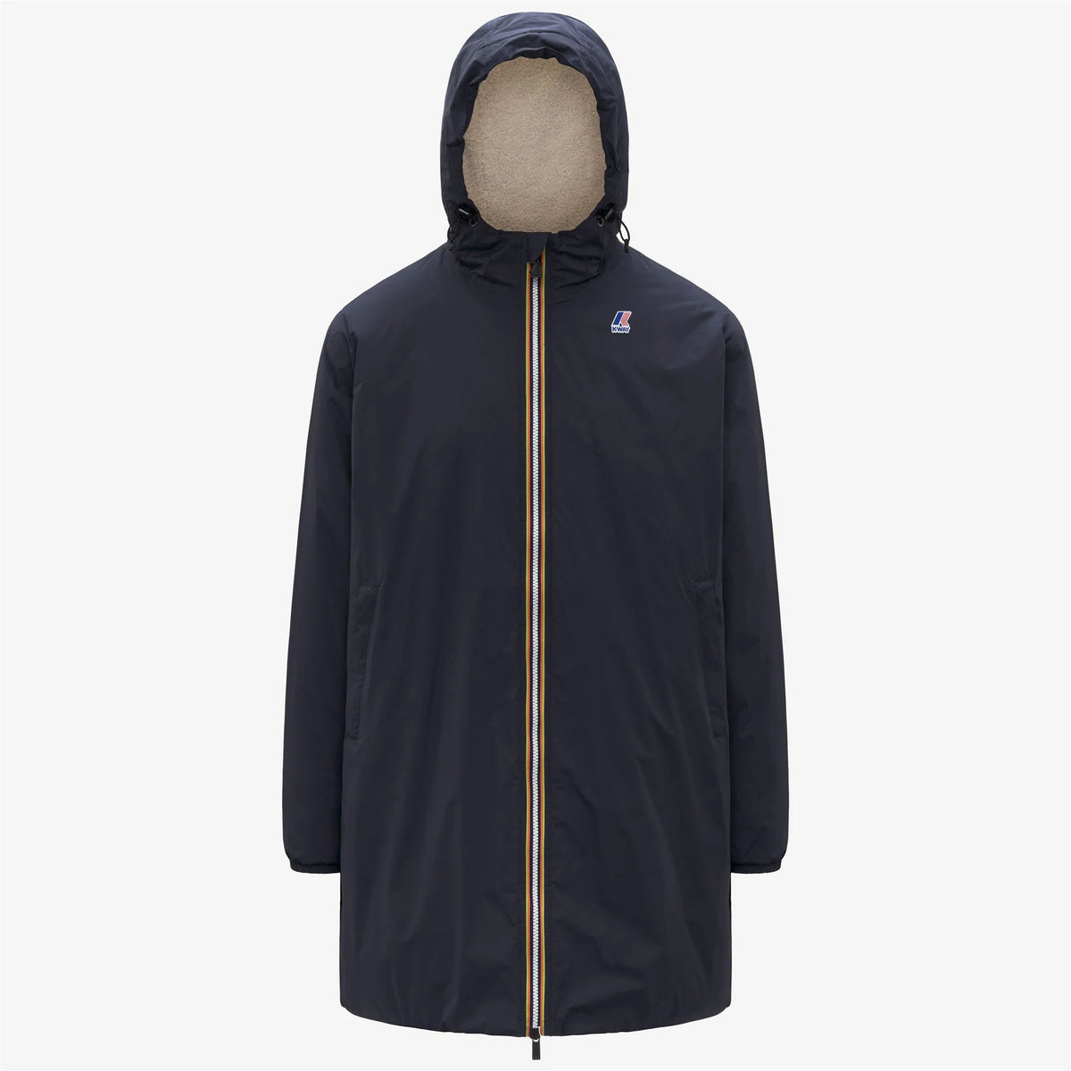 K-Way - Impermeabile Con Fodera Sherpa