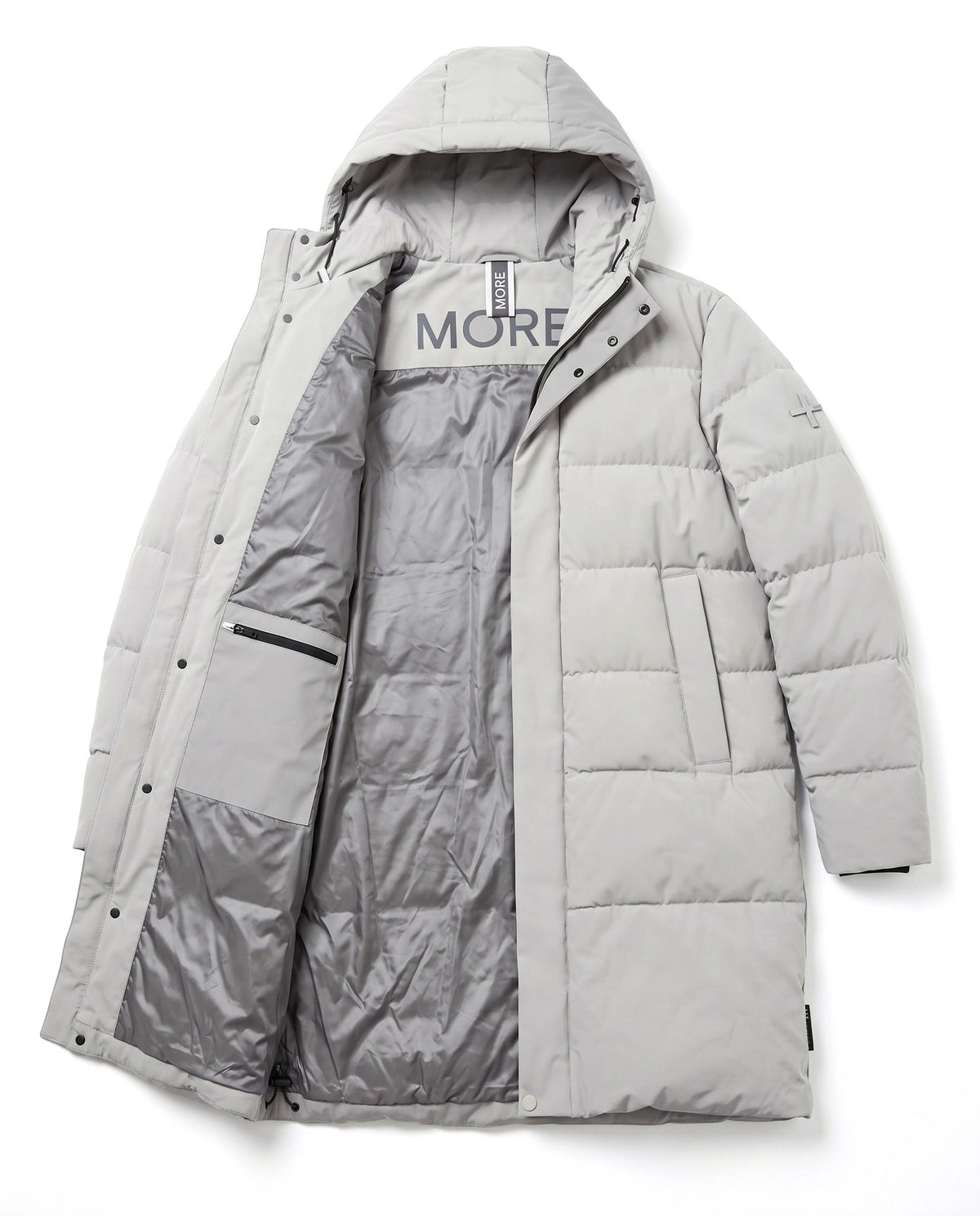 pimino lungo nylon super stretch puffer