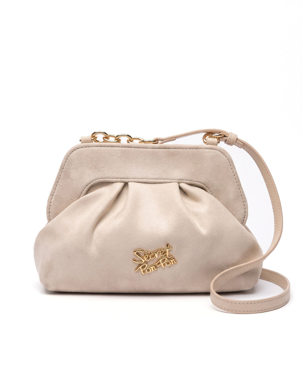 MARGARET SUEDE CLUTCH MC SECRET PON PON