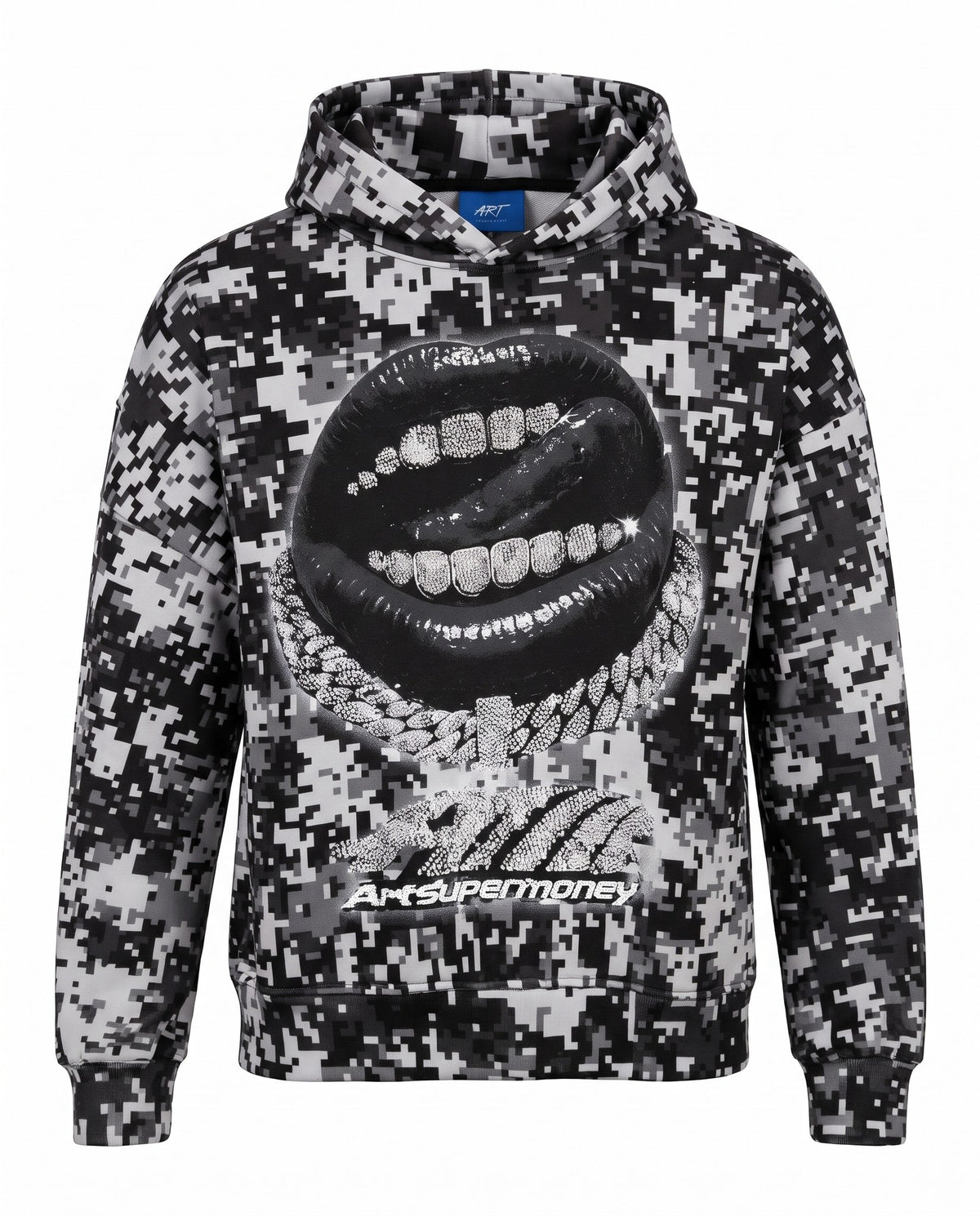 PIXEL HOODIEB ARTSUPERMONEY