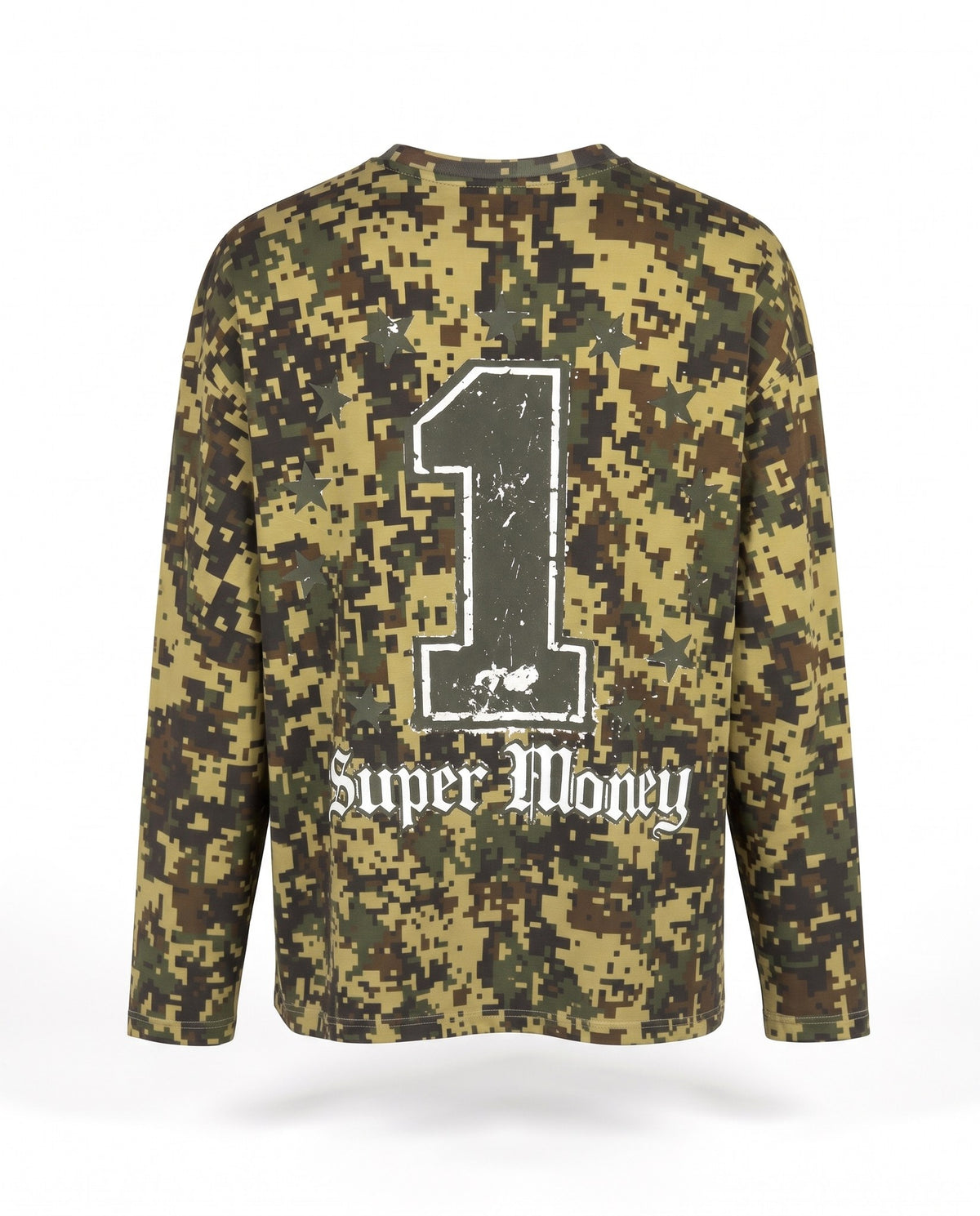 PIXEL LOBGSLEEVECAMO ARTSUPERMONEY