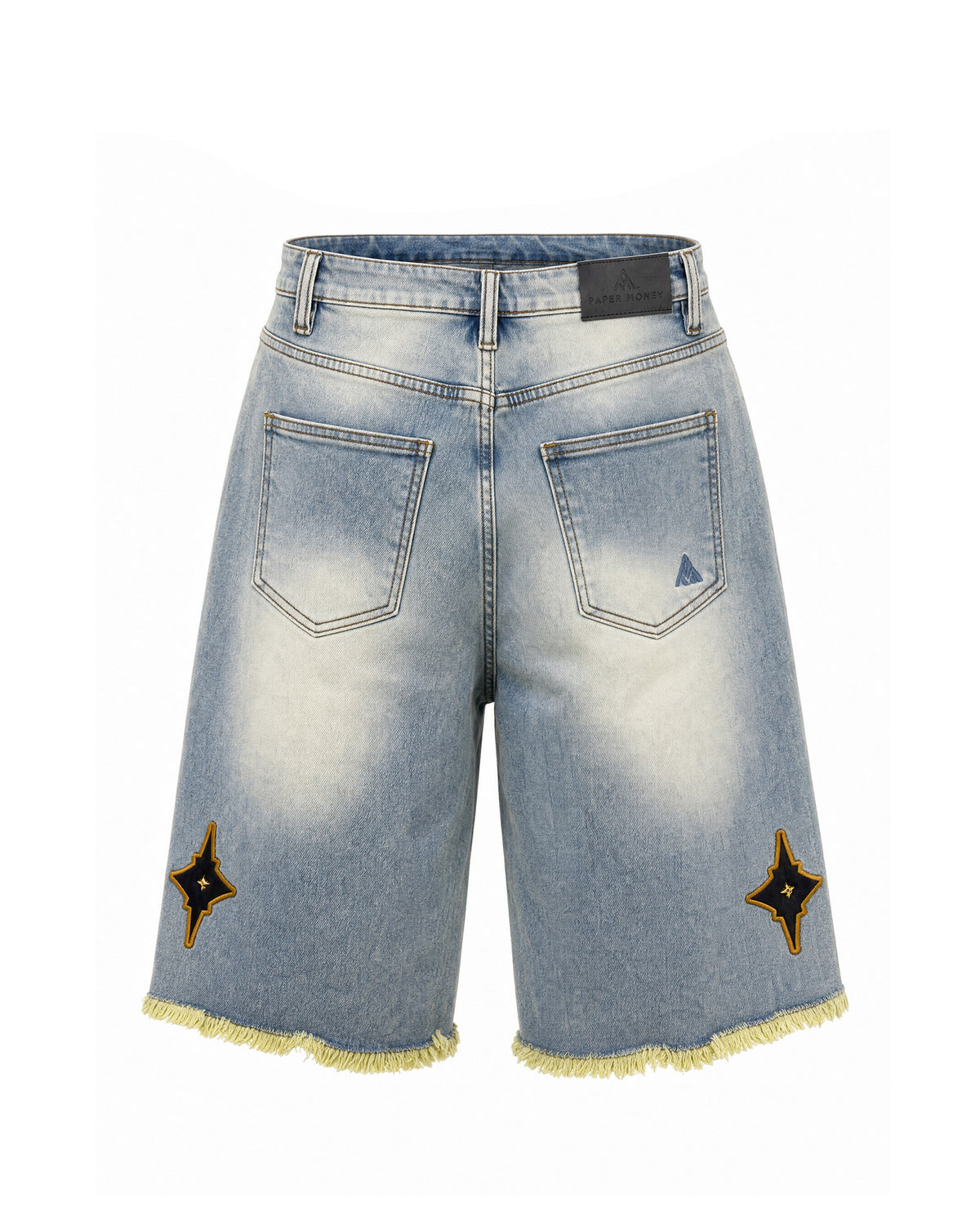 Bermuda in denim Paper Money con dettaglio croce STAR POWER SHORTSD PAPER MONEY