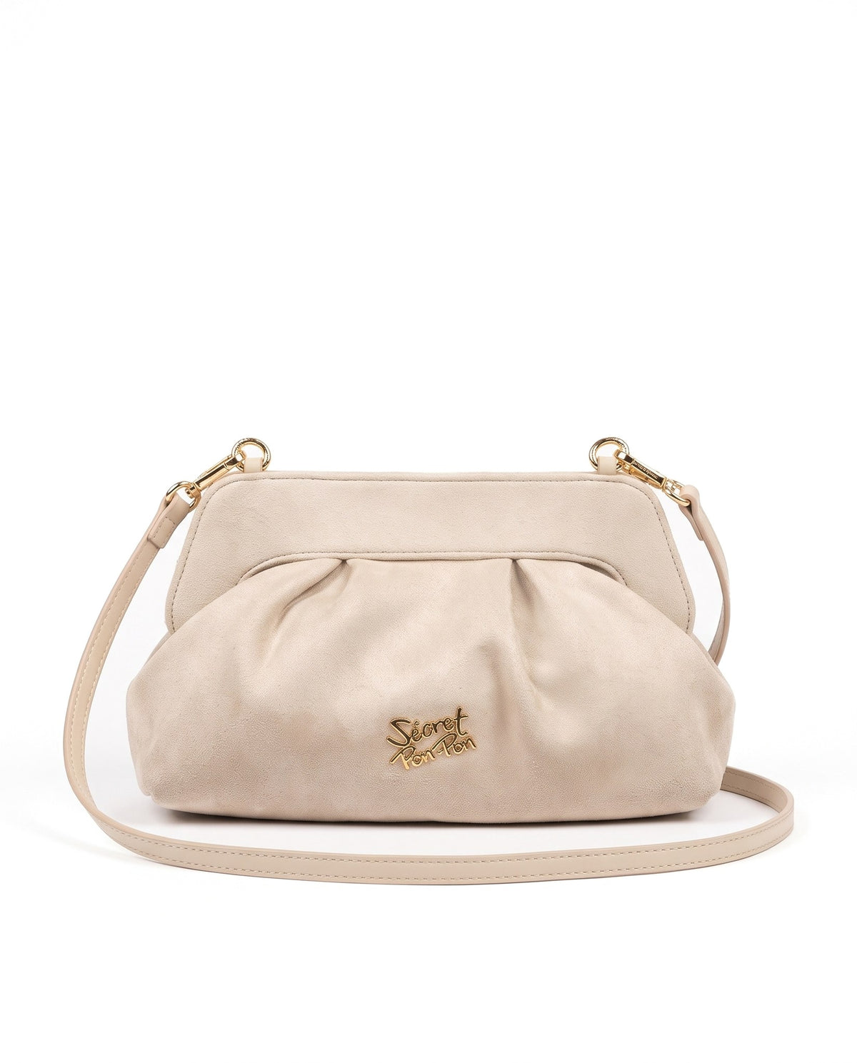 MARGARET SUEDE CLUTCH SC SECRET PON PON