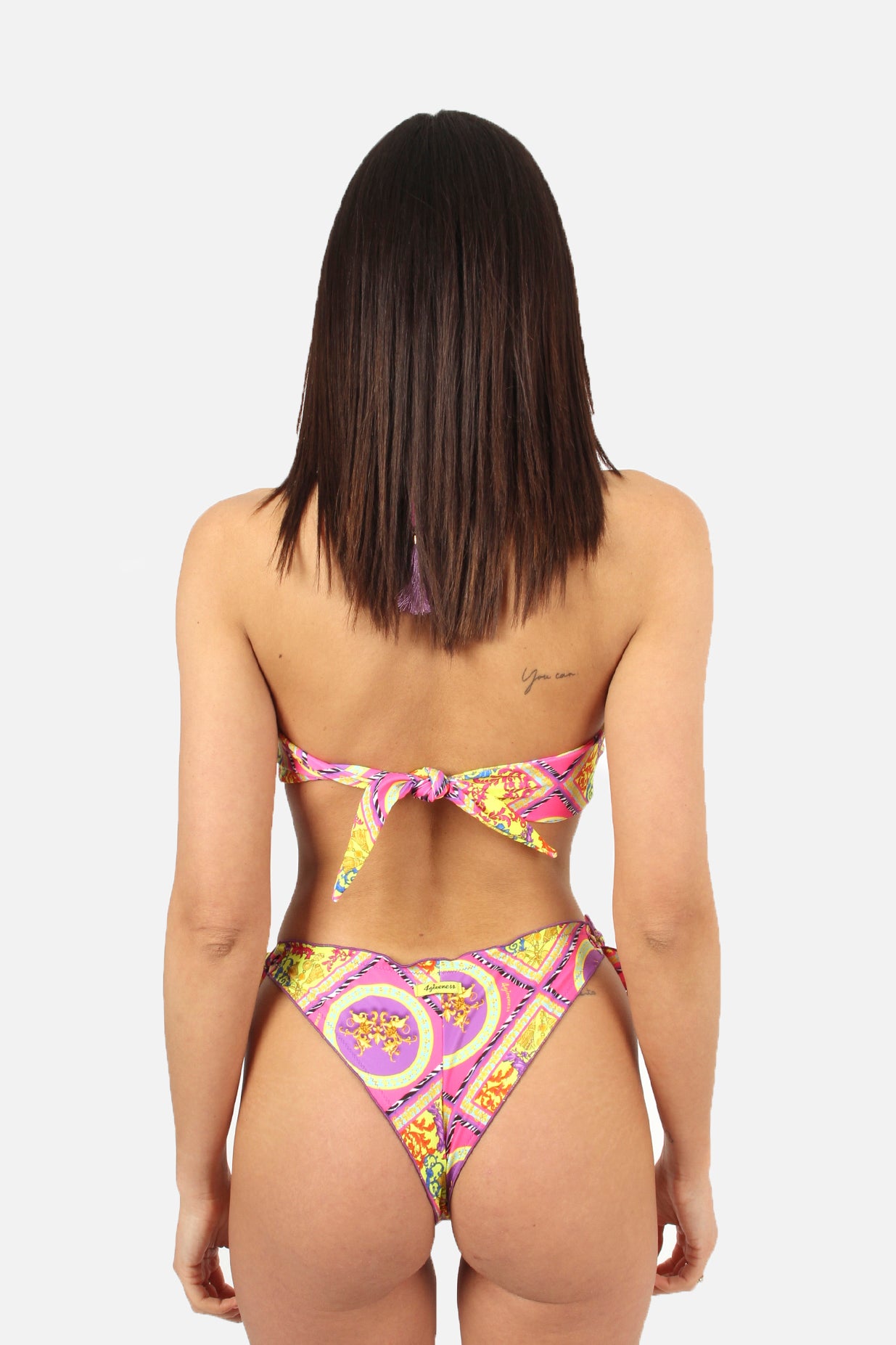 Patterned triangle bikini