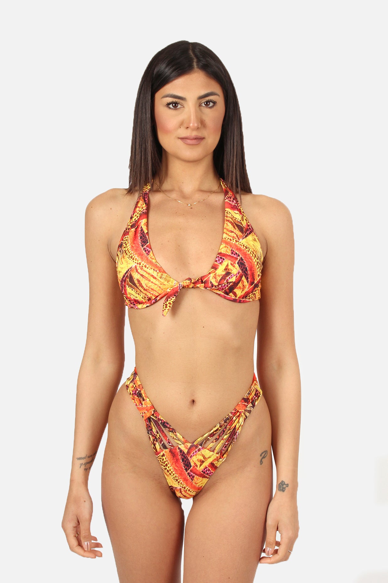 patterned bikini